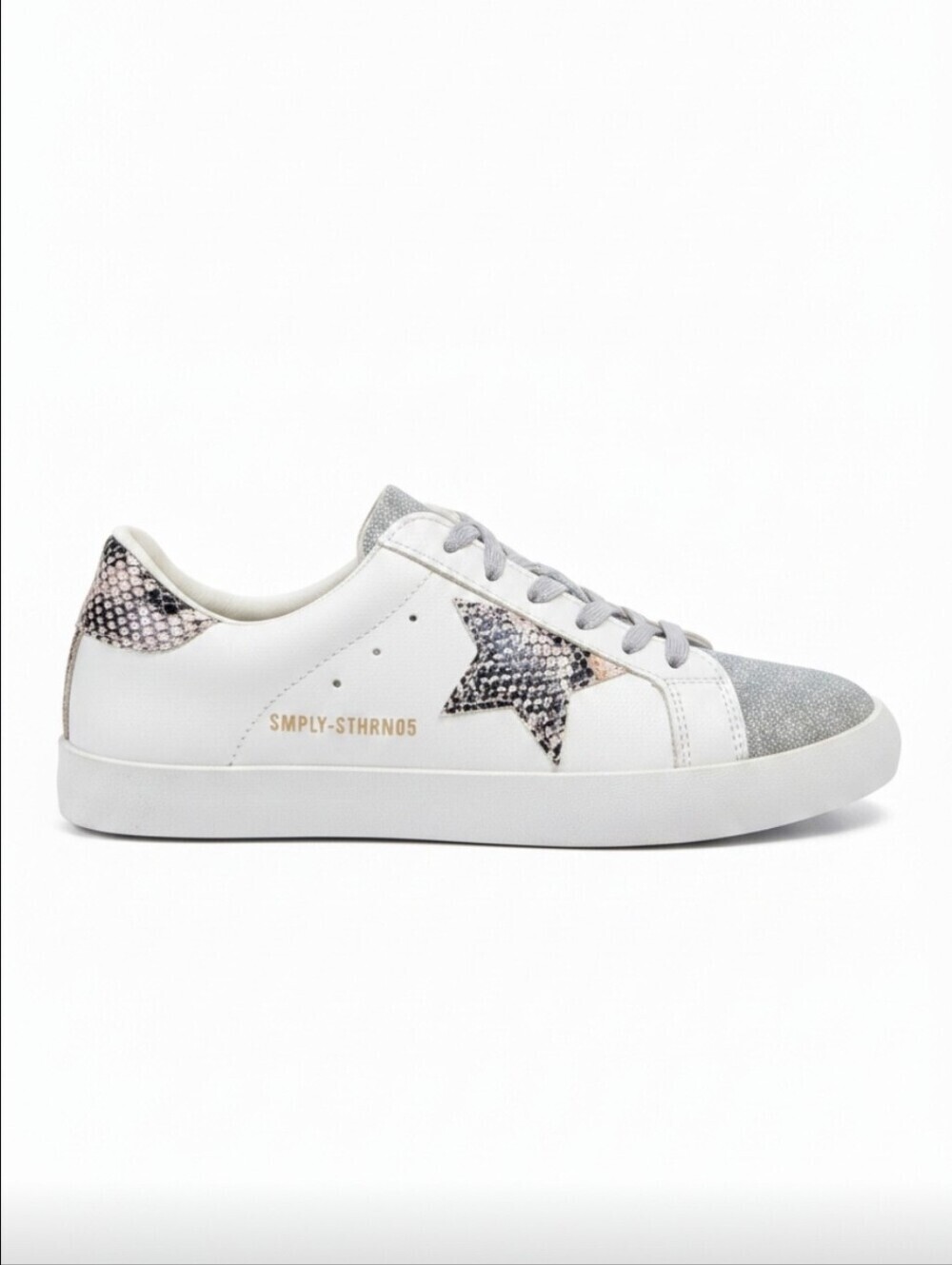 SIMPLY SOUTHERN | FANCY LIKE PU LEATHER LOW-TOP SNEAKERS